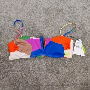 Sanctuary Women's Multi-Scape Swim Top Size Small NEW Beach Summer Resortwear